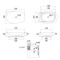 Раковина накладная Qtap Robin 600x390x150 мм, Marble, прямоугольная, с донным клапаном QTROB188MR49788