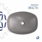 Раковина накладная Qtap Cardinal 500х380х140 мм, Stone grey, прямоугольная, с донным клапаном QTCAR188SG49824 Раковина накладная Qtap Cardinal 500х380х140 мм, Stone grey, прямоугольная, с донным клапаном QTCAR188SG49824