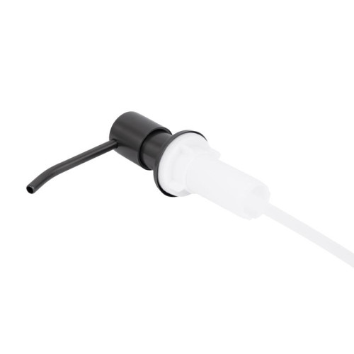 Дозатор для моющего средства Lidz Acsis LA30 Brushed Black PVD, круглый LDACSLA30BLM49827