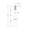 Дозатор для моющего средства Lidz Acsis LA29 Brushed Steel, круглый LDACSLA29BRU49828