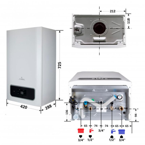 Котел газовый Thermo Alliance Ewa System 28 кВт (Одноконтурный,Condensing) Котел газовый Thermo Alliance Ewa System 28 кВт (Одноконтурный,Condensing)