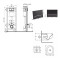 Готовое решение Qtap для ванной комнаты: подвесной унитаз Taurus Ultra Quiet 515×360×350+ комплект инсталляции Nest 4в1 (линейная клавиша Matt Black)