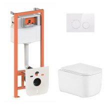 Готовое решение Qtap для ванной комнаты: подвесной унитаз Gemini Ultra Quiet 485×340×350 + комплект инсталляции Nest 4 в 1 (круглая клавиша White) Готовое решение Qtap для ванной комнаты: подвесной унитаз Gemini Ultra Quiet 485×340×350 + комплект инсталляции Nest 4 в 1 (круглая клавиша White)