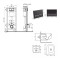 Готовое решение Qtap для ванной комнаты: подвесной унитаз Gemini Ultra Quiet 485×340×350+ комплект инсталляции Nest 4в1 (линейная клавиша Matt Black)