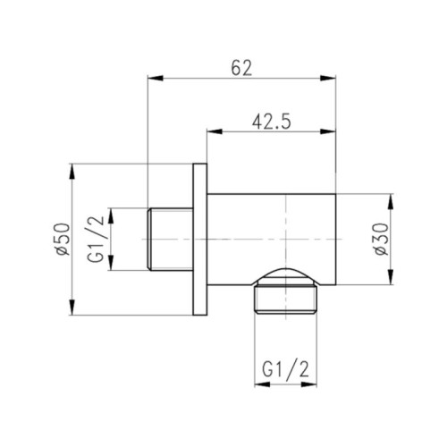 Акционный набор Qtap 1+1=3: Подключение для шланга Spojeni Chrome, округлое QTCRMB030