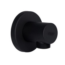 Акционный набор Qtap 1+1=3: Подключение для шланга Spojeni Matt Black, округлое QTCRBB030 Акционный набор Qtap 1+1=3: Подключение для шланга Spojeni Matt Black, округлое QTCRBB030