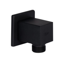 Акционный набор Qtap 1+1=3: Подключение для шланга Spojeni Matt Black, прямоугольное QT809810842857NB Акционный набор Qtap 1+1=3: Подключение для шланга Spojeni Matt Black, прямоугольное QT809810842857NB