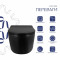 Унитаз подвесной Qtap Taurus Ultra Quiet 515×360×350 мм, Matt Black, с сиденьем Slim Duroplast / Soft-close / Quick Release QTTAU28BLM50504