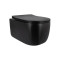 Унитаз подвесной Qtap Taurus Ultra Quiet 515×360×350 мм, Matt Black, с сиденьем Slim Duroplast / Soft-close / Quick Release QTTAU28BLM50504
