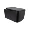 Унитаз подвесной Qtap Gemini Ultra Quiet 485×340×350 мм, Matt Black, с сиденьем Slim Duroplast / Soft-close / Quick Release QTGEM28BLM50505