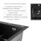Акционный набор Lidz: мойка Handmade H4545 Black PVD Decor 2,5/0,5 мм + K01B Корзина для кухонной мойки Акционный набор Lidz: мойка Handmade H4545 Black PVD Decor 2,5/0,5 мм + K01B Корзина для кухонной мойки