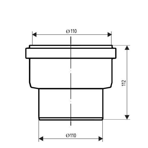 Муфта канализационная вставная Ostendorf-OSMA HT-System PLUS d110