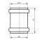 Муфта канализационная надвижная Ostendorf-OSMA HT-System PLUS d50