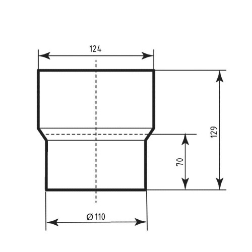 Переход чугун-пластик Ostendorf-OSMA HT-System PLUS d110