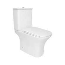 Унитаз напольный Qtap Presto Quadro безободковый с сиденьем Soft-close QTPRE27W51021 Унитаз напольный Qtap Presto Quadro безободковый с сиденьем Soft-close QTPRE27W51021