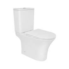 Унитаз напольный Qtap Presto безободковый с сиденьем Soft-close QTPRE27W51022 Унитаз напольный Qtap Presto безободковый с сиденьем Soft-close QTPRE27W51022
