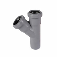Тройник канализационный Ostendorf-OSMA HT-System PLUS d40/40/40×45° Тройник канализационный Ostendorf-OSMA HT-System PLUS d40/40/40×45°
