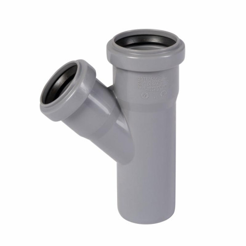 Тройник канализационный Ostendorf-OSMA HT-System PLUS d50/40/50×45° Тройник канализационный Ostendorf-OSMA HT-System PLUS d50/40/50×45°