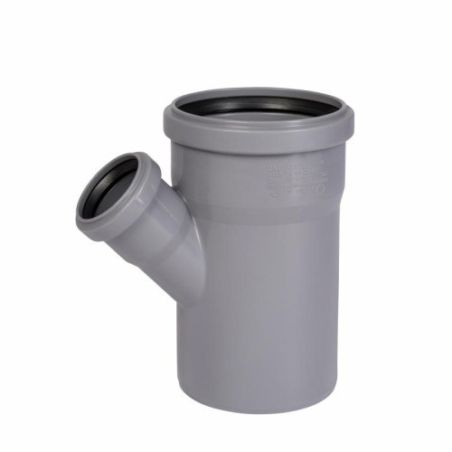 Тройник канализационный Ostendorf-OSMA HT-System PLUS d110/50/110×45° Тройник канализационный Ostendorf-OSMA HT-System PLUS d110/50/110×45°