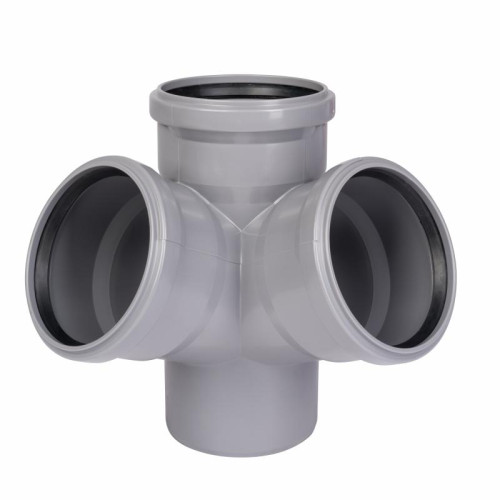 Крестовина двухплоскостная канализационная Ostendorf-OSMA HT-System PLUS d110/110/110/110×67° Крестовина двухплоскостная канализационная Ostendorf-OSMA HT-System PLUS d110/110/110/110×67°
