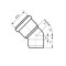 Колено канализационное Ostendorf-OSMA KG System d110×30°