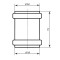 Муфта канализационная надвижная Ostendorf-OSMA KG System d160