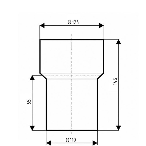 Переход чугун-пластик Ostendorf-OSMA KG System d110 Переход чугун-пластик Ostendorf-OSMA KG System d110