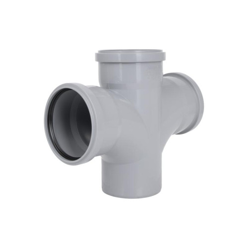 Крестовина канализационная Ostendorf-OSMA HT-System PLUS d110/110/110/110×87° Крестовина канализационная Ostendorf-OSMA HT-System PLUS d110/110/110/110×87°