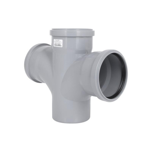Крестовина канализационная Ostendorf-OSMA HT-System PLUS d110/110/110/110×87° Крестовина канализационная Ostendorf-OSMA HT-System PLUS d110/110/110/110×87°