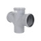 Крестовина канализационная Ostendorf-OSMA HT-System PLUS d110/110/110/110×87° Крестовина канализационная Ostendorf-OSMA HT-System PLUS d110/110/110/110×87°