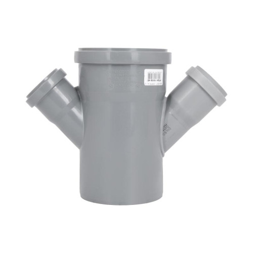 Крестовина канализационная Ostendorf-OSMA HT-System PLUS d110/50/110/50×45° Крестовина канализационная Ostendorf-OSMA HT-System PLUS d110/50/110/50×45°