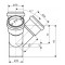 Крестовина двухплоскостная канализационная Ostendorf-OSMA HT-System PLUS d110/110/50/50×45° Крестовина двухплоскостная канализационная Ostendorf-OSMA HT-System PLUS d110/110/50/50×45°