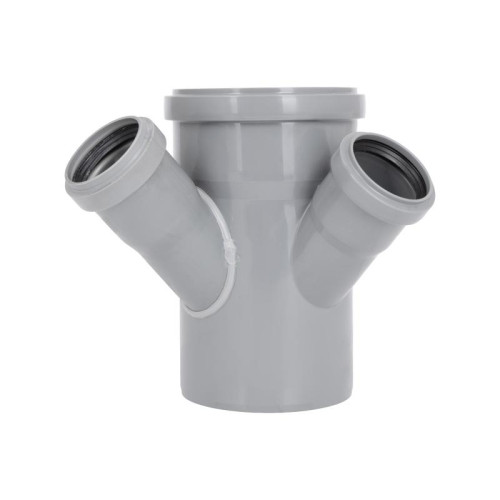 Крестовина двухплоскостная канализационная Ostendorf-OSMA HT-System PLUS d110/110/50/50×45° Крестовина двухплоскостная канализационная Ostendorf-OSMA HT-System PLUS d110/110/50/50×45°