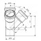 Крестовина двухплоскостная канализационная Ostendorf-OSMA HT-System PLUS d110/110/110/110×45° Крестовина двухплоскостная канализационная Ostendorf-OSMA HT-System PLUS d110/110/110/110×45°