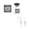 Акционный набор Lidz: мойка H4545 Black PVD Decor 2,5/0,5 мм + Смеситель Aria для кухни с гибким изливом (k35) Black