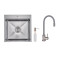 Акционный набор Lidz: мойка H5050H интегрированная Decor Honeycomb 2,5/0,5 мм LDH5050DEC48365 + Смеситель Aria для кухни с гибким изливом (k35) Grey