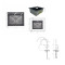 Акционный набор Lidz: мойка интегрированная 6050 Decor Black PVD Honeycomb 2,5/0,5 мм + Смеситель Aria для кухни с гибким изливом (k35) Black Акционный набор Lidz: мойка интегрированная 6050 Decor Black PVD Honeycomb 2,5/0,5 мм + Смеситель Aria для кухни с гибким изливом (k35) Black