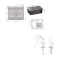 Акционный набор Lidz: мойка H6050 интегрированная Brushed Steel 3,0/1,0 мм + Смеситель Aria для кухни с гибким изливом (k35) Grey Акционный набор Lidz: мойка H6050 интегрированная Brushed Steel 3,0/1,0 мм + Смеситель Aria для кухни с гибким изливом (k35) Grey