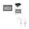 Акционный набор Lidz: мойка H6845 Décor Blaсk 3,0/1,0 мм + Смеситель Aria для кухни с гибким изливом (k35) Black