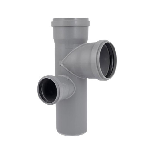 Крестовина двухплоскостная канализационная Ostendorf-OSMA HT-System PLUS d110/110/110/75×87° (Л) Крестовина двухплоскостная канализационная Ostendorf-OSMA HT-System PLUS d110/110/110/75×87° (Л)