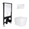 Готовое решение Qtap для ванной комнаты: подвесной унитаз Tern Ultra Quiet 525x345x360 + комплект инсталляции Standard (круглая кнопка Chrome) Готовое решение Qtap для ванной комнаты: подвесной унитаз Tern Ultra Quiet 525x345x360 + комплект инсталляции Standard (круглая кнопка Chrome)