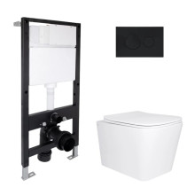 Готовое решение Qtap для ванной комнаты: подвесной унитаз Tern Ultra Quiet 525x345x360 + комплект инсталляции Standard (круглая кнопка Black) Готовое решение Qtap для ванной комнаты: подвесной унитаз Tern Ultra Quiet 525x345x360 + комплект инсталляции Standard (круглая кнопка Black)