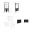Готовое решение Qtap для ванной комнаты: подвесной унитаз Crow Rimless 485x340x330 + комплект инсталляции Standard (круглая кнопка Black)