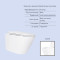 Готовое решение Qtap для ванной комнаты: подвесной унитаз Swan Ultra Quiet 485x360x320 + комплект инсталляции Standard (линейная кнопка Black)