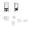 Готовое решение Qtap для ванной комнаты: подвесной унитаз Swan Ultra Quiet 520x360x320 + комплект инсталляции Standard (круглая кнопка Chrome)