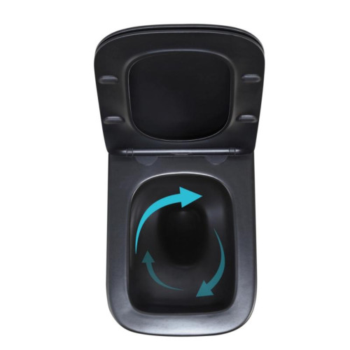 Готовое решение Qtap для ванной комнаты: подвесной унитаз Crow Ultra Quiet 485x340x290 + комплект инсталляции Standard (круглая кнопка Chrome)
