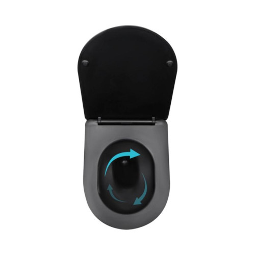 Готовое решение Qtap для ванной комнаты: подвесной унитаз Taurus Ultra Quiet 515x360x350 + комплект инсталляции Standard (круглая кнопка Black)