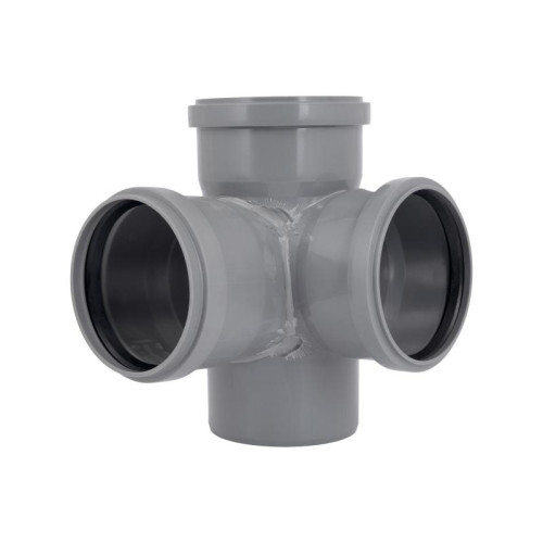 Крестовина двухплоскостная канализационная Ostendorf-OSMA HT-System PLUS 110/110/110/110×87° Крестовина двухплоскостная канализационная Ostendorf-OSMA HT-System PLUS 110/110/110/110×87°