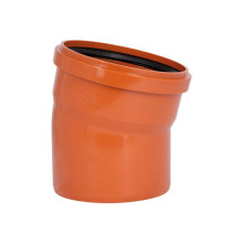 Колено канализационное Ostendorf-OSMA KG System d200×15°