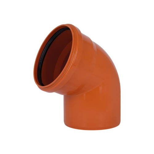Колено канализационное Ostendorf-OSMA KG System d200×67°
